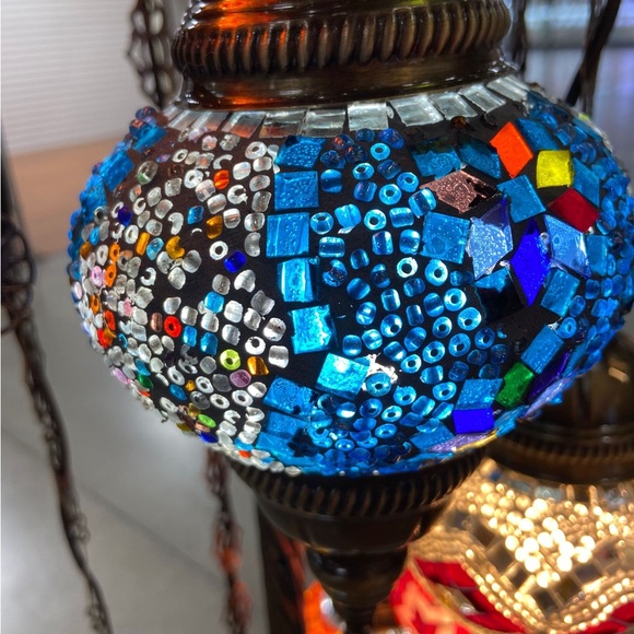 Handmade Turkish floor lamp 7 globes - Picture 3 of 6
